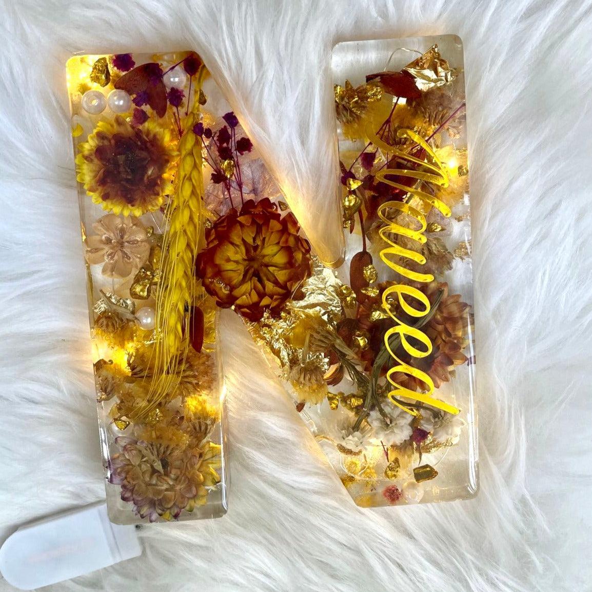 Flower Preservation in Alphabet Monogram