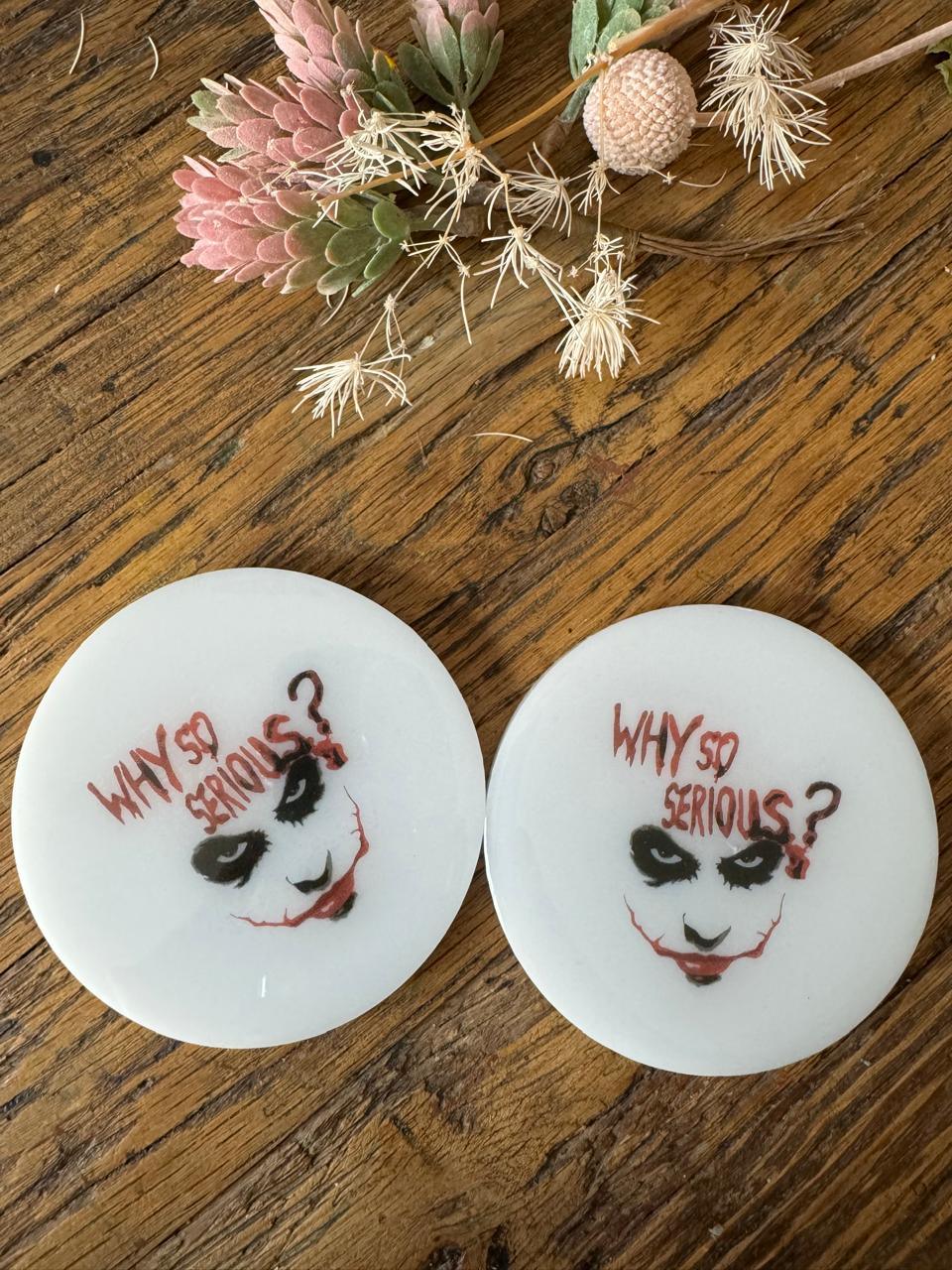 Joker Themed Coaster Set