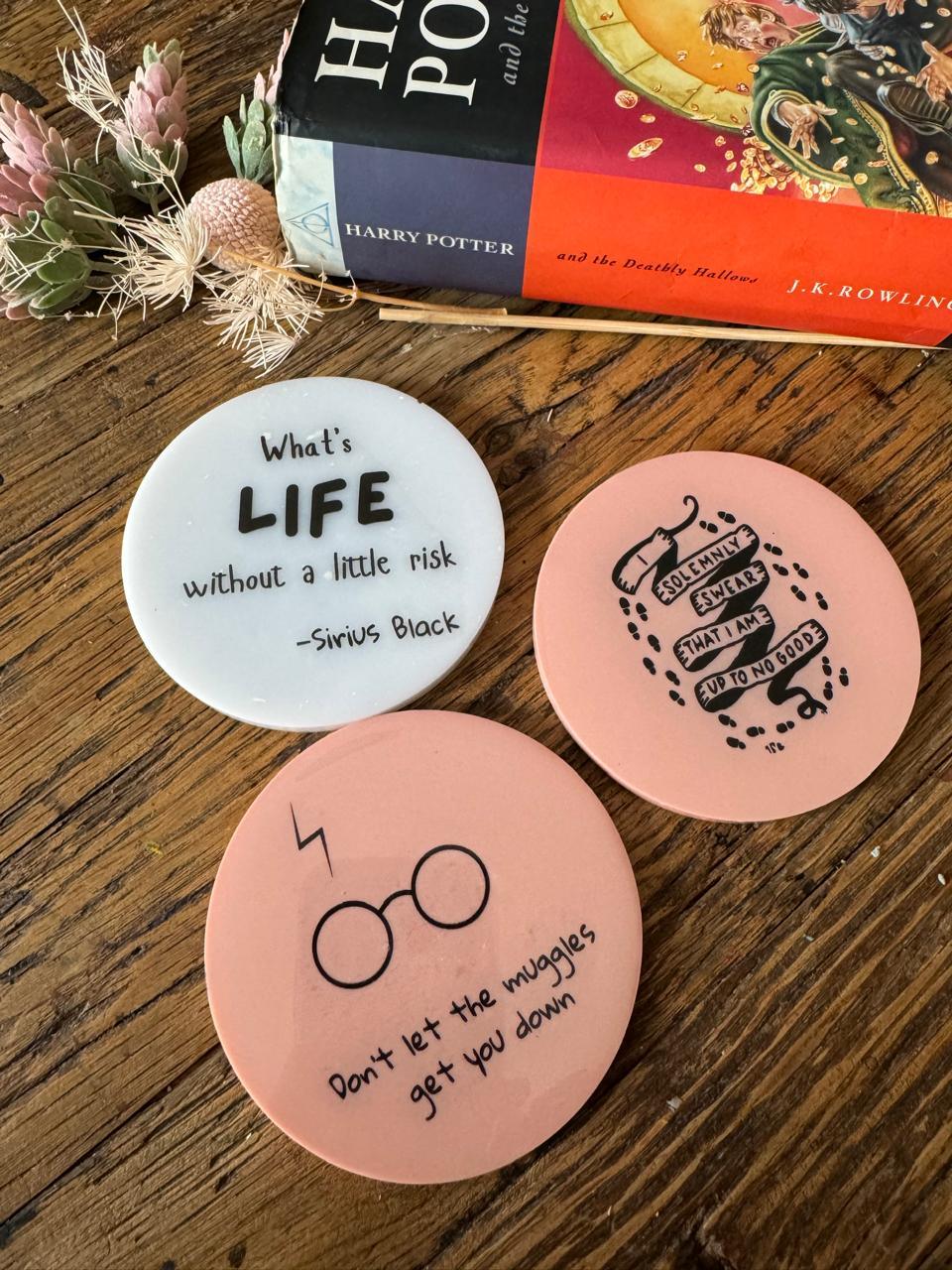 Harry Potter Themed Resin Coasters