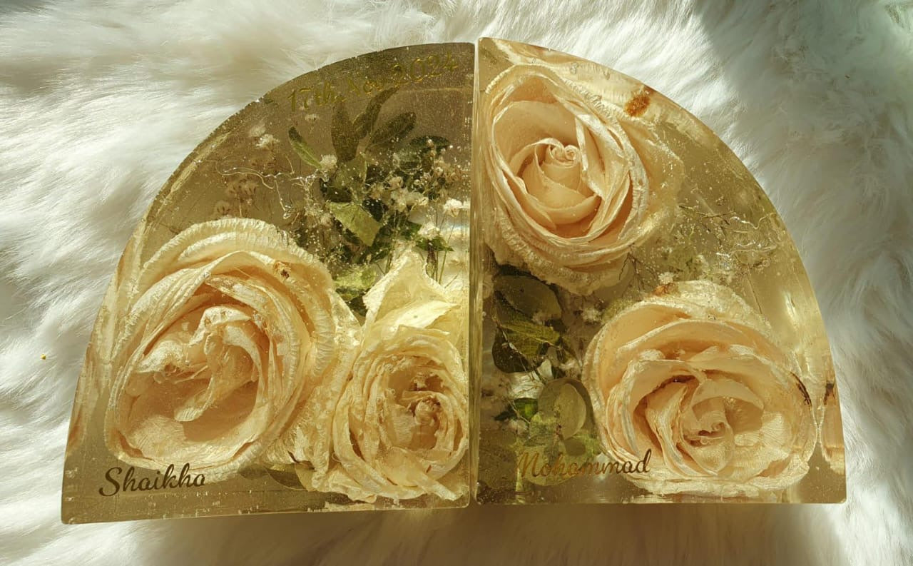 Flower Preservation in Bookends