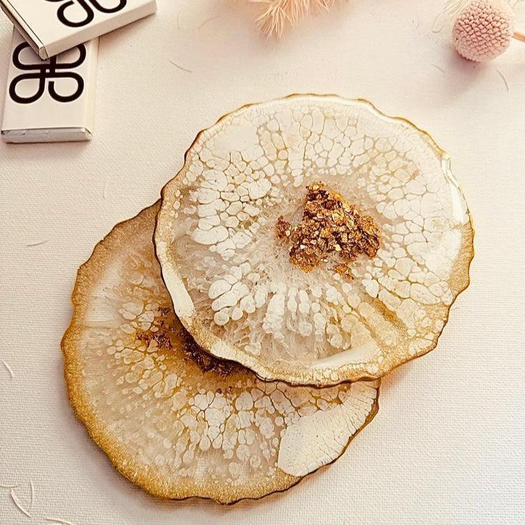 Set of 2 Resin Coasters