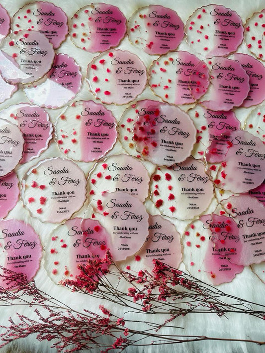 Resin Wedding Coasters