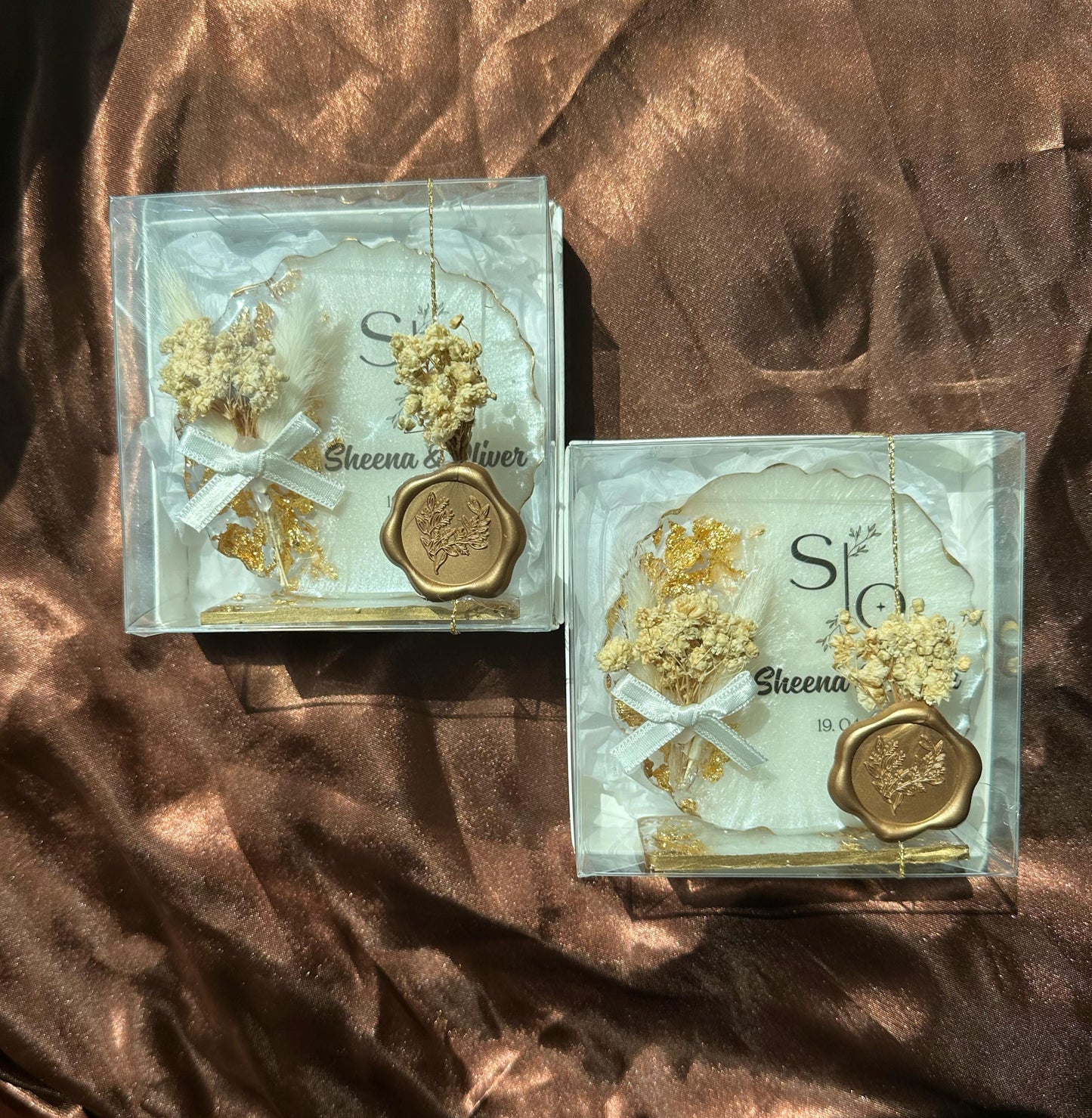 Resin Wedding Coasters