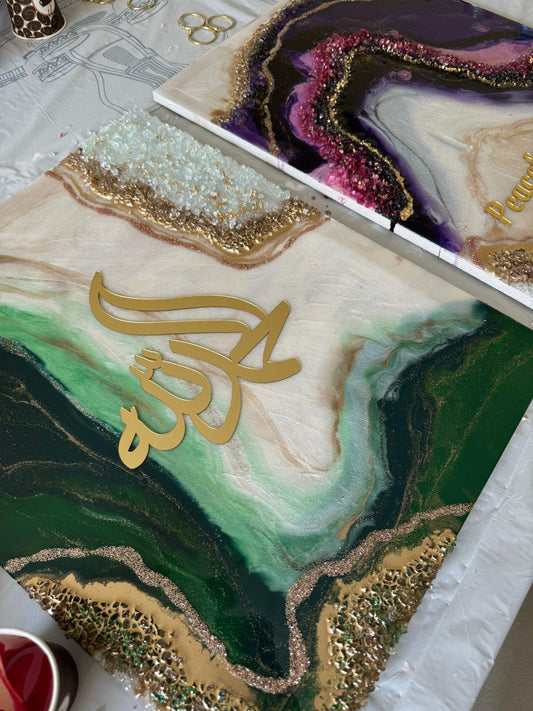 Resin Geode Wall Art