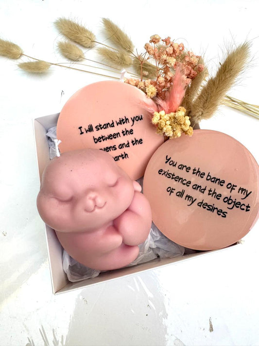 resin Coaster and Candle Hamper