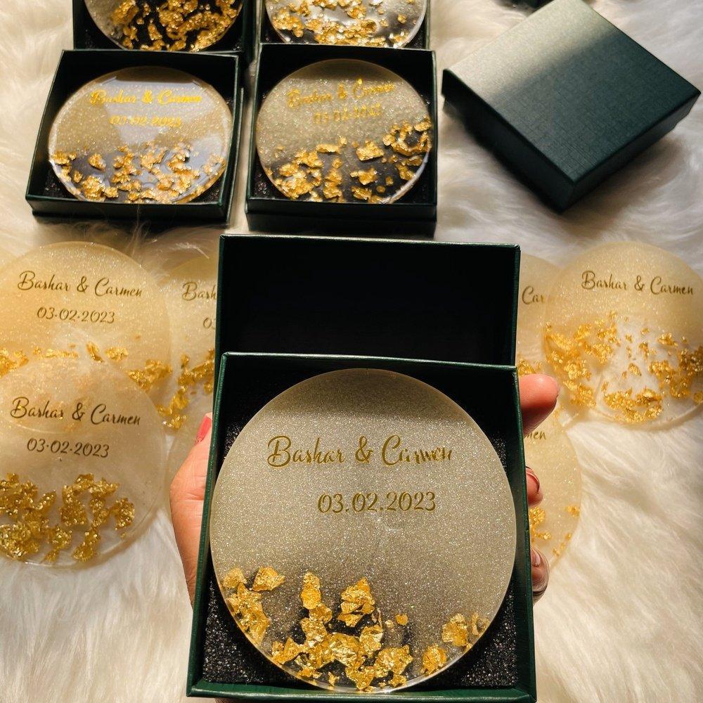 Resin Wedding Coasters