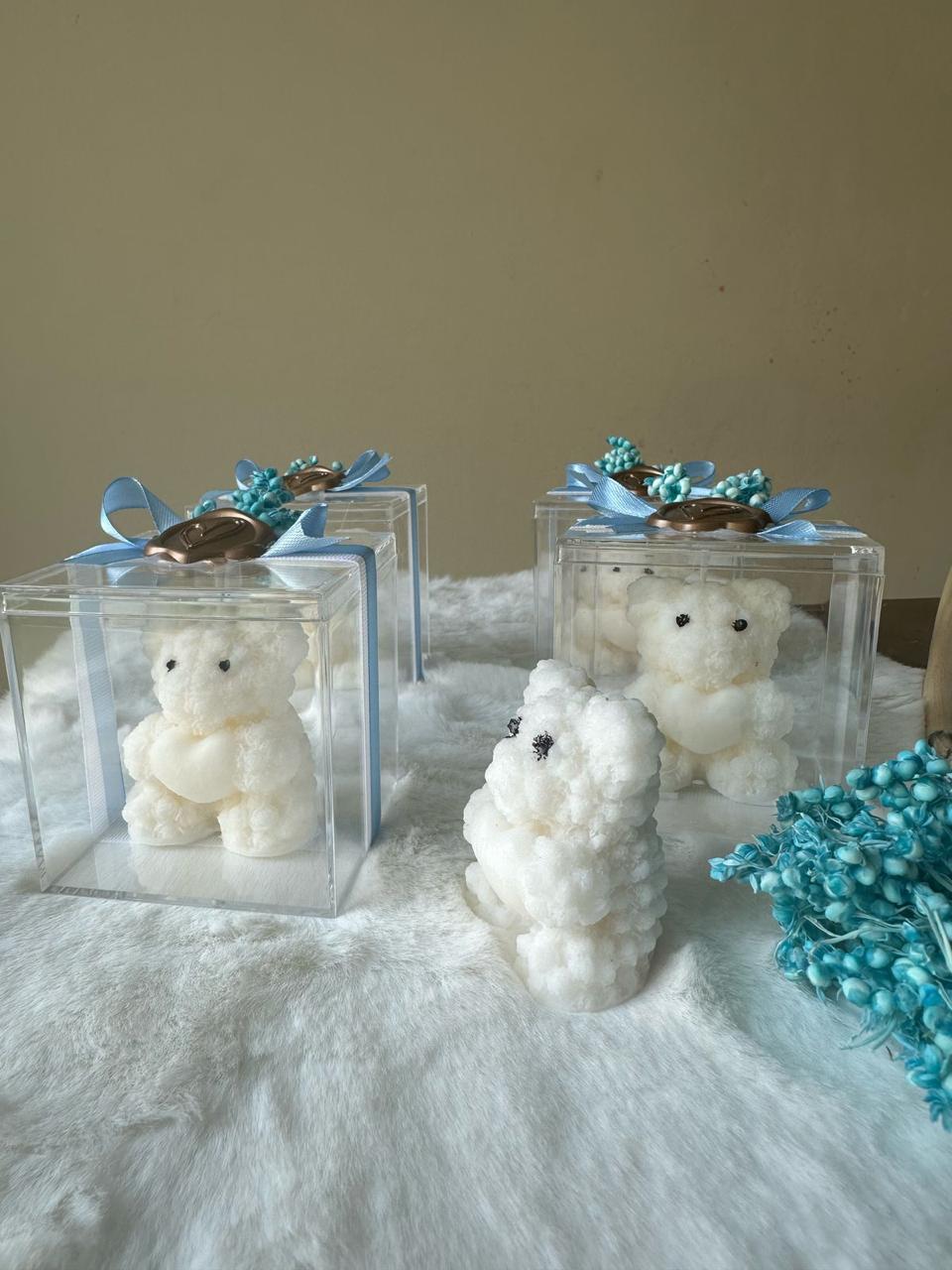 Teddy Pillar Candle