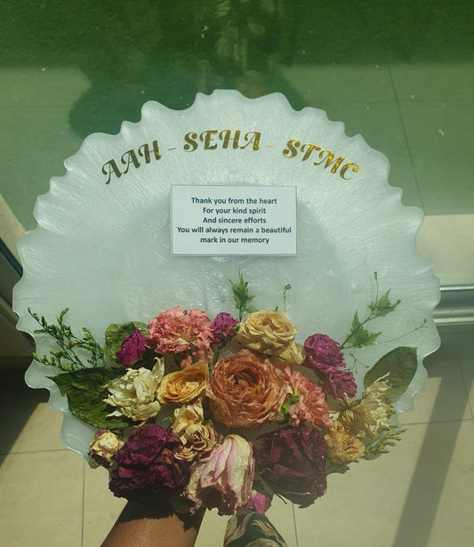 Preserved Flower Plate