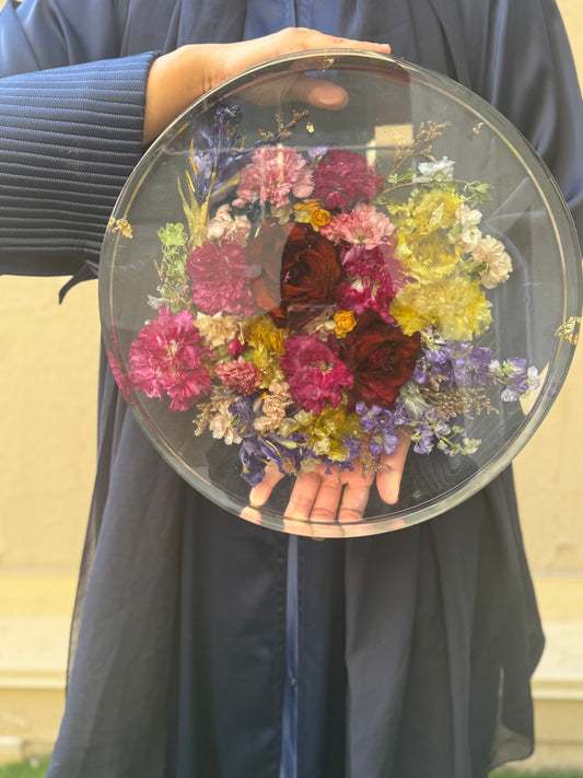 Resin Flower Coffee Table