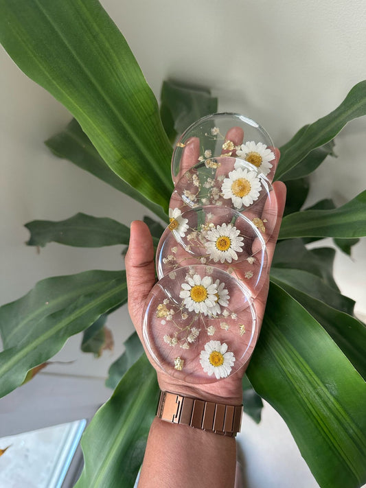 Flower Pressed Coasters