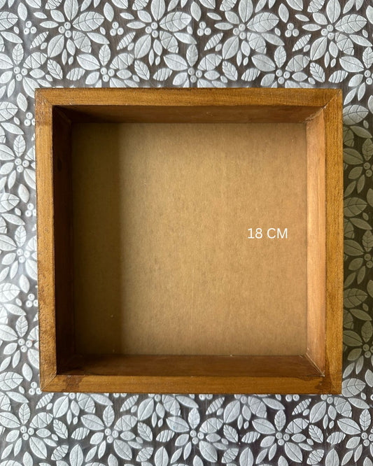 Flower Preservation in Resin Teakwood Frame