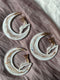 Crescent Reindeer Resin Ornaments