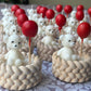 Figurines in jesmonite jar candle