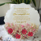 Resin Display Plate with Preserved Flowers