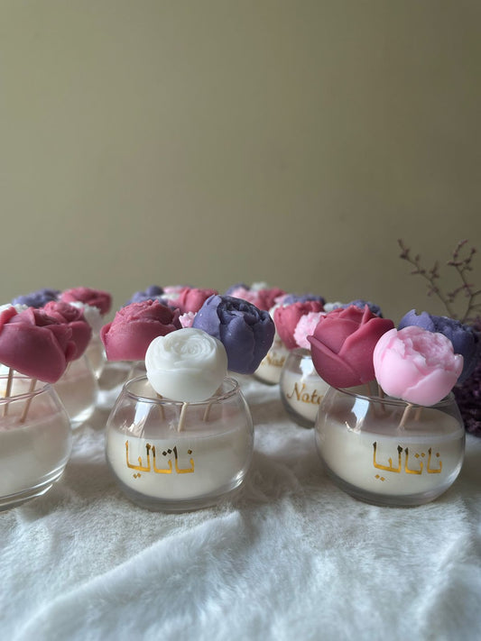 Mini Flower Bouquet Candle