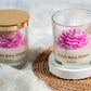Peony in jar candle
