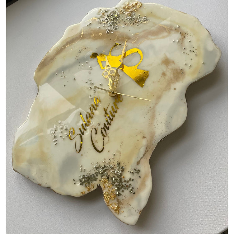 Resin Geode Clock