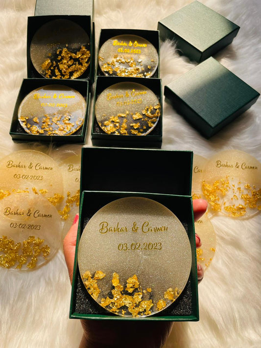 Resin Wedding Coasters