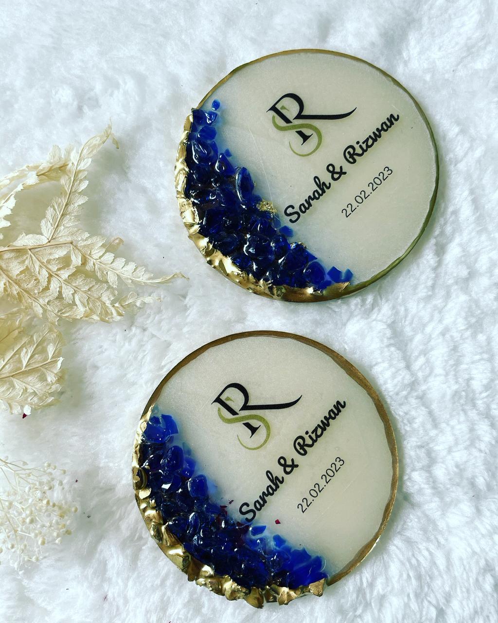 Resin Wedding Coasters