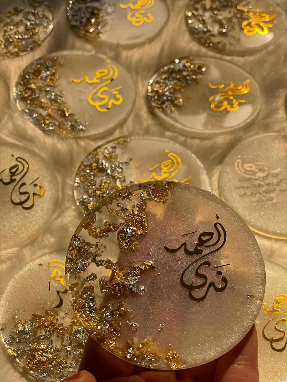 Resin Wedding Coasters