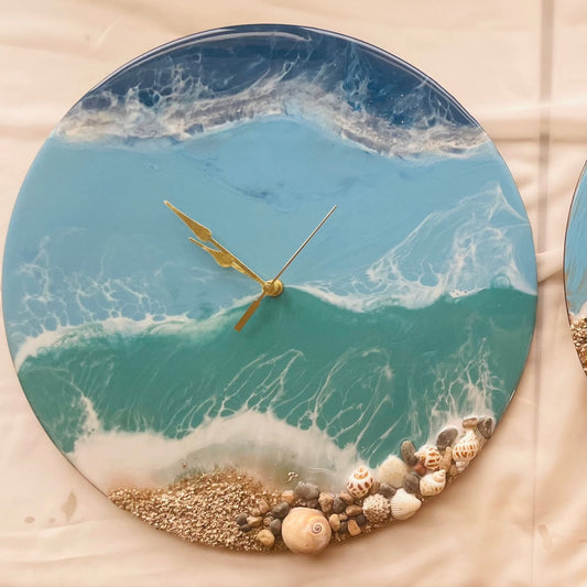 Resin Ocean Clock
