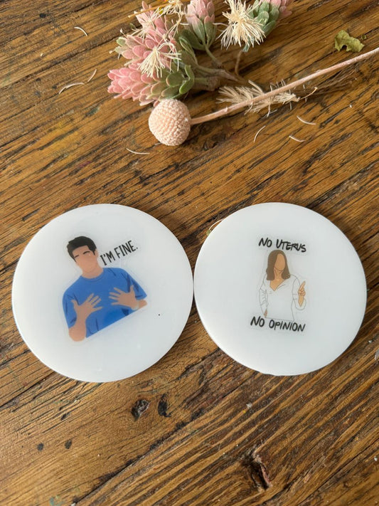 Fan Favorite Coaster FRIENDS theme (2 pc)