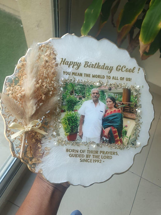 Birthday Resin Display Plate