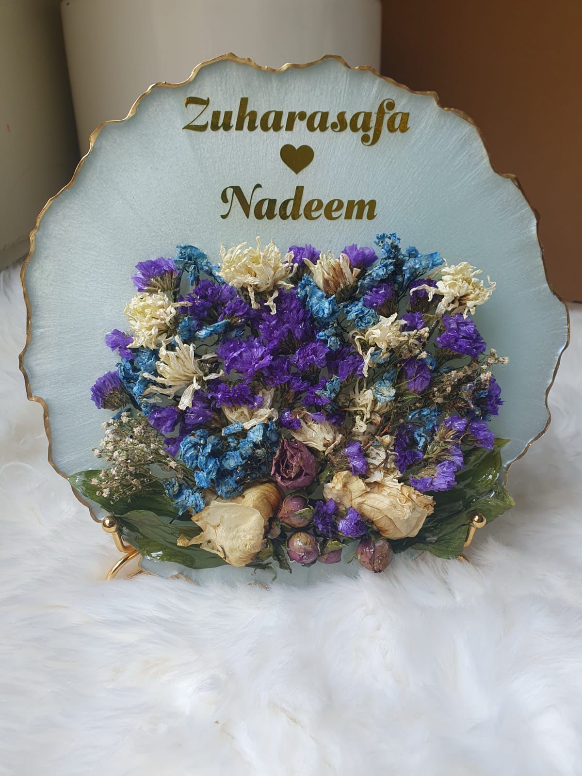 Preserved Flower Plate