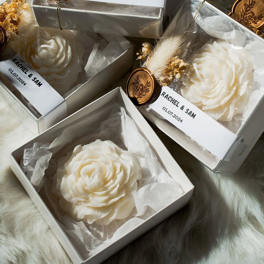 White Peony Candles