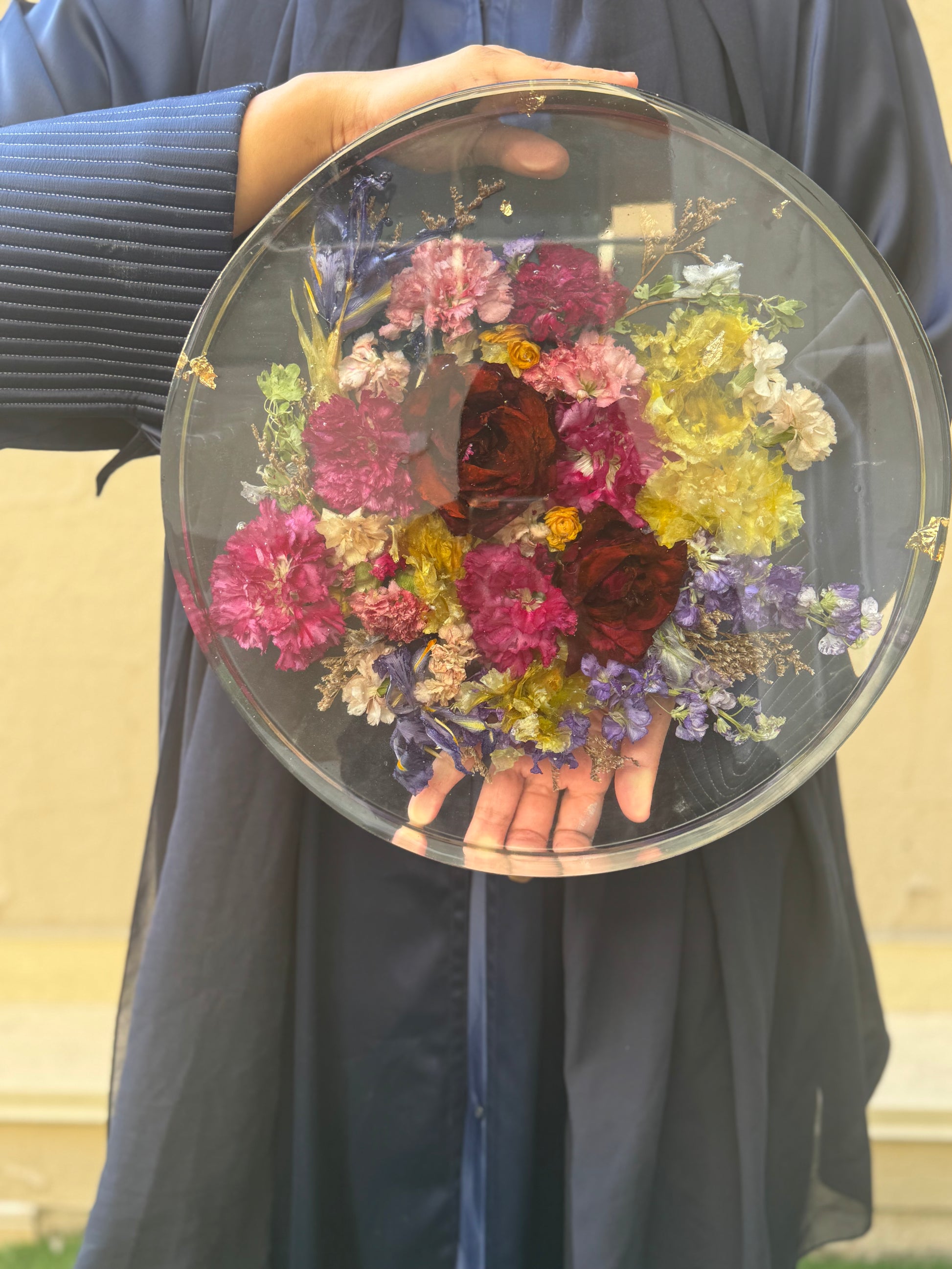Resin Flower Coffee Table