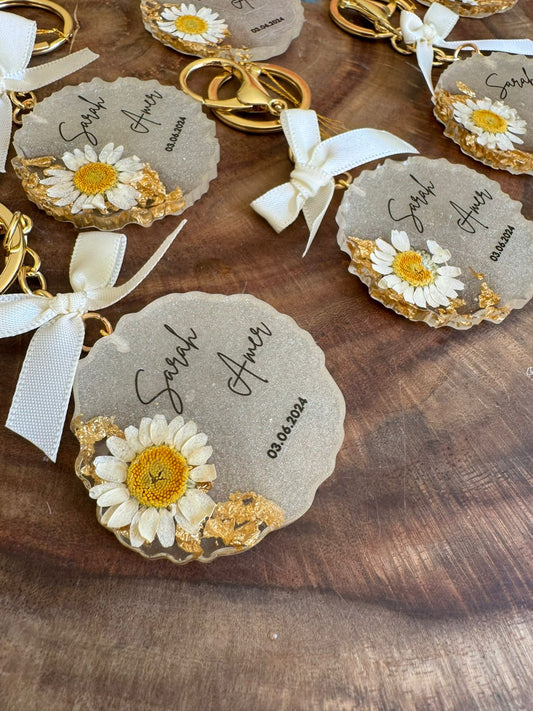 Resin Wedding Keychain