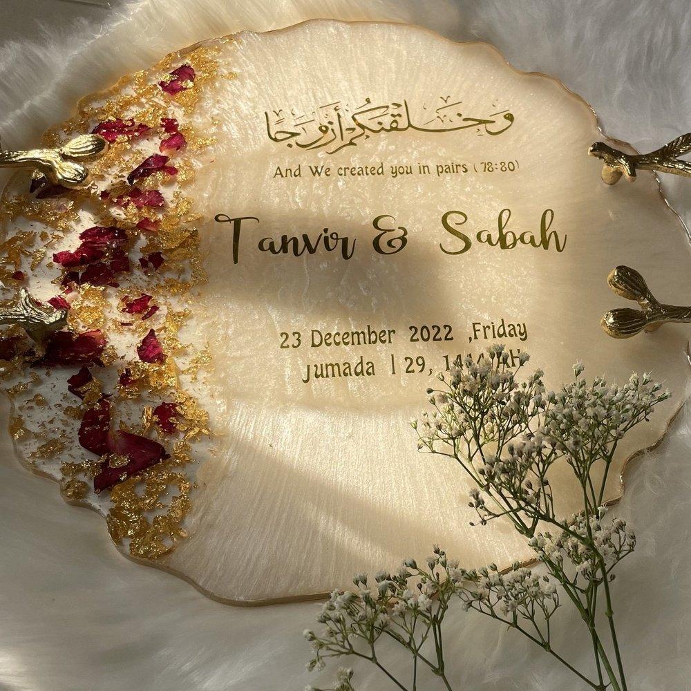 Resin Wedding Tray
